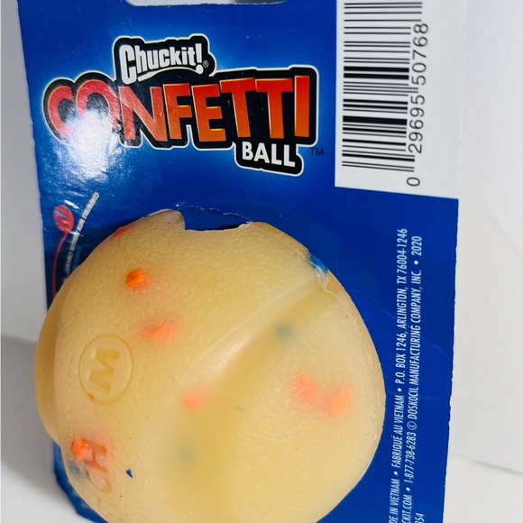 Chuck It! Confetti Ball Dog Toy, M Limited Edition NEW!!! - Picture 8 of 10